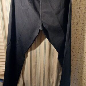 Ermenegildo Zegna Pants Trousers Men’s 44” Black Straight Leg Chino Italy Cotton